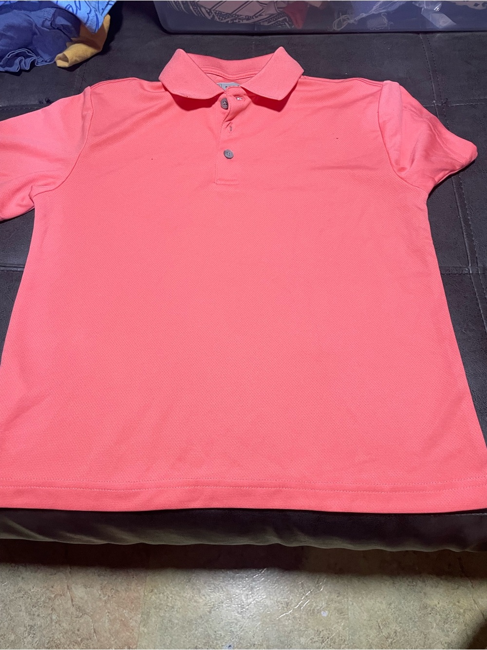 PGA Tour Coral Pink Short Sleeve Polo